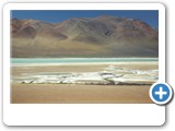 lagune à la frontière du chil et de l'Argentine
