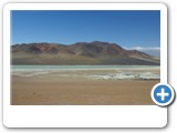 lagune à la frontière du chil et de l'Argentine