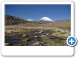 sommet enneigé du volcan Parinacota