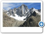 Dôme et  Barre des Ecrins depuis la tête de la Maye