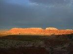 Soleil couchant sur la Goblin Valley