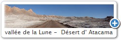 vallée de la Lune -  D�sert d' Atacama