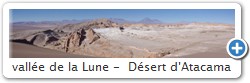 vallée de la Lune -  D�sert d'Atacama
