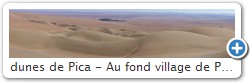 dunes de Pica - Au fond le village de Pica